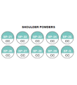 Ceramica metalica Creation CC - Shoulder Powders - SP-21 -> SP-G - Creation Willi Geller